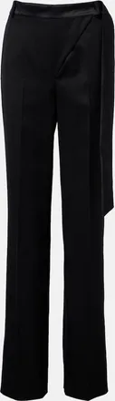 The Attico Virgin wool wide-leg pants