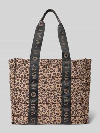 Hey Marly Handtasche in Stepp-Optik Modell Best Buddy in Sand, Gr&ouml;&szlig;e 1