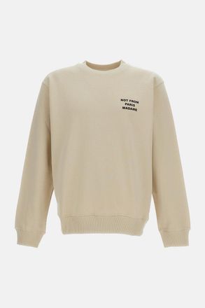 Dr&ocirc;le de Monsieur Crew-Neck Slogan Sweatshirt