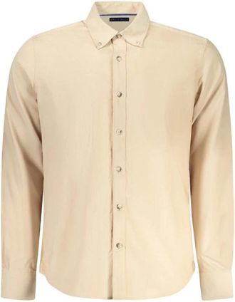 North Sails Casual Overhemden - Heren - Casual Overhemden - Beige - 2XL - Katoen - Overhemden