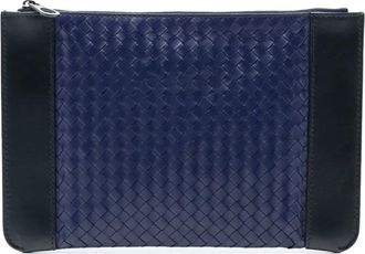 Bottega Veneta Borsa a mano Intrecciato Tricolor in nappa 2012-2025 - Blu