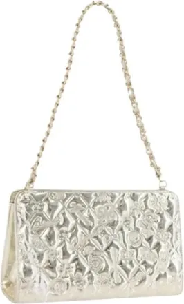 Chanel Pre-owned Shoulder Bags, female, Yellow, Size: ONE SIZE Pre-owned Vintage Shoulder Bag