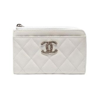 Chanel Pre-owned Wallets, female, White, Size: ONE SIZE Pre-owned Matelasse Coin Case
