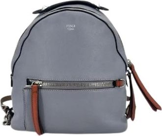 Fendi Pre-owned Backpacks, female, Blue, Size: ONE SIZE Pre-owned By The Way Leather Backpack