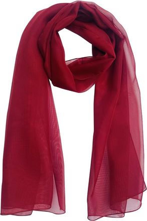 Generic la peach fashion Ladies Long Soft Feel Plain Chiffon Scarves Wrap Stole Neck Scarf Womens Populal Plain Choir Group Scarf Size 150cm X 45cm (burgundy)
