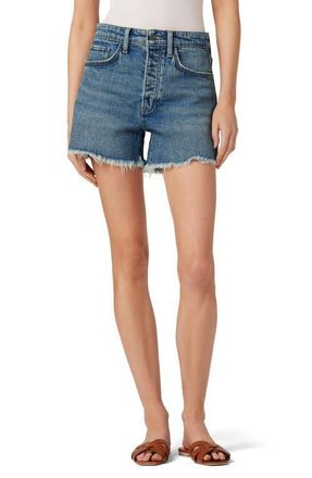 Joe's The Jessie Frayed High Waist Relaxed Denim Shorts in Not Your Babe at Nordstrom, Size 23