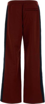 Alexander McQueen Contrast-Stripe Track Joggers - Red