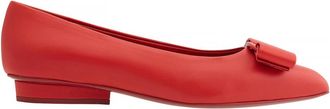 Ferragamo Salvatore Ferragamo Ladies Red Viva Ballet Flats, Brand Size 5