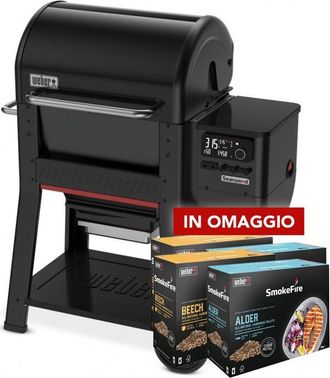 Weber Barbacoa De Pellets Weber Searwood Negro