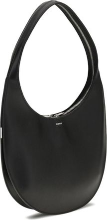 Coperni Womens Medium Soft Swipe Shoulder Bag Black Leather