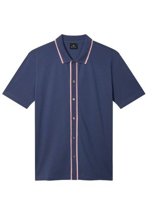 Paul Smith PS REGULAR FIT BUTTON UP POLO Size: XL, colour: BLUE