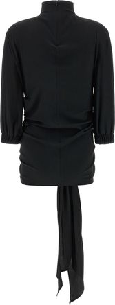 The Attico Womens Black Acetate Tank Tops