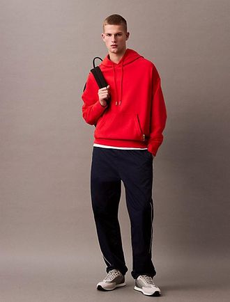 Calvin Klein Sudadera De Felpa Y Ante Con Capucha Oversized