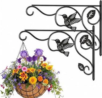 No Brand 2 Colgadores Para Plantas, Gancho Para Plantas, Gancho Para Flores, Gancho Decorativo De Pared, Campanillas De Viento, Macetas, Faroles