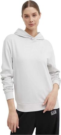 Emporio Armani Logo Series Hoodie - Dames - Hoodies - Grijs - M - Katoen - Hoodies & sweatvesten