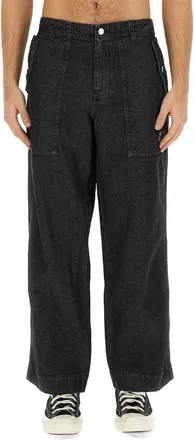 Maison Kitsun&eacute; Black High Rise Jeans