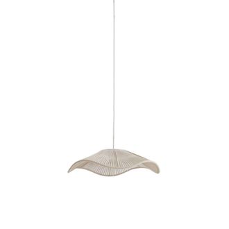 Light & Living L&aacute;mpara Colgante - Rafa - Beige - Algod&oacute;n - &Oslash; - Light&living