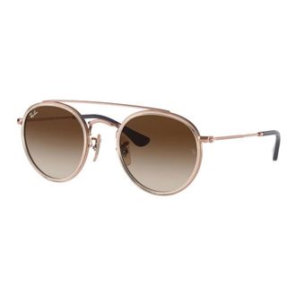Ray-Ban Bruin Getinte Zonnebril - unisex - Zonnebrillen - Bruin - 46 MM - Accessoires