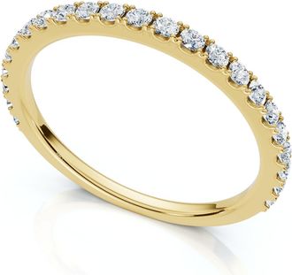 Pompeii3 1/5Ct Diamond Wedding Stackable Anniversary Ring 10k Gold Lab Grown