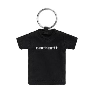 Carhartt Work in Progress Mini Script T-Shirt Sleutelhanger - unisex - Accessoires - Zwart - Maat: ONE Size Katoen