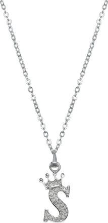 Generic 26 English Letters Full Pendant Necklace For Women Rhinestone Necklaces A Z Alphabet Initial Teen Girls Jewelry Rose Long (S, One Size)