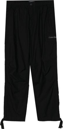 Calvin Klein Essential elasticated-waist cargo pants - men - Regenerative Cotton/Cotton - M - Black