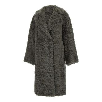 Stand Studio Faux Fur & Shearling Jackets, female, Gray, Size: S Nicole Coat