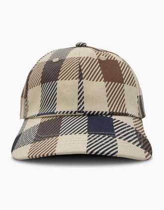 Aquascutum Mens Aquascutum Macro Iconic Baseball Cap Macro Check 30 - Size: OS