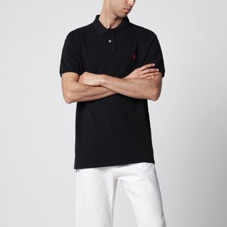 Polo Ralph Lauren Black cotton Custom Slim-Fit polo