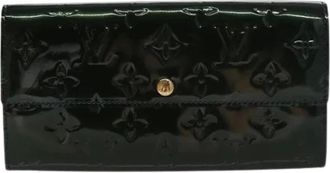 Louis Vuitton Pre-owned Wallets, female, Green, Size: ONE SIZE Pre-owned Long Wallet