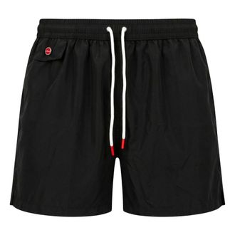 Kiton Beachwear, male, Black, Size: 3XL Swim Shorts
