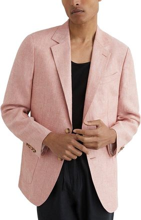 Reiss Atlantic Notch Linen Formal Jacket