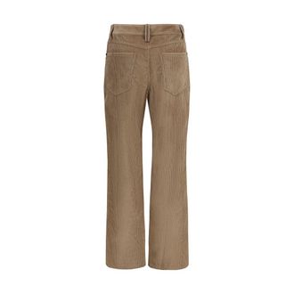 Brunello Cucinelli Cotton Corduroy Trousers - Brown
