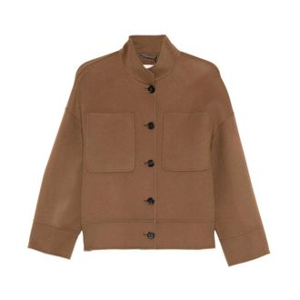 Max Mara Light Jackets, female, Brown, Size: M Renna Jacket