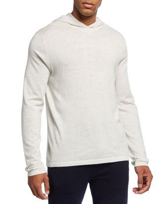 Vince Mens Pullover Wool Hoodie