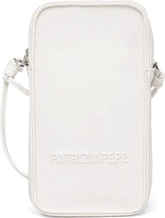 Patrizia Pepe Borsa a tracolla con logo goffrato - Bianco