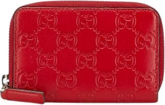 Gucci Pre-owned Wallets, female, Red, Size: ONE SIZE Pre-owned Leather wallets