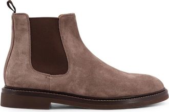 Brunello Cucinelli Su&egrave;de Chelsea Boots - Heren - Chelseaboots - Bruin - 44 EU - Su&egrave;de - Schoenen