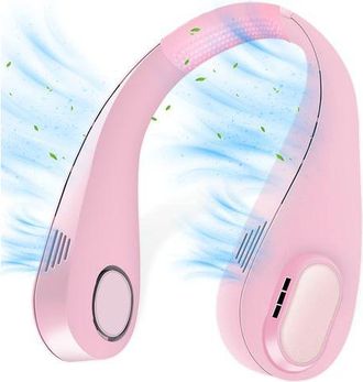 OEM Ventilador Cervical Port&aacute;til, 5000 Mah, Usb, Rosa
