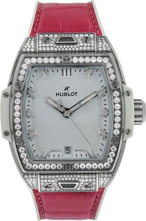 Hublot Pre-owned Hublot Spirit Of Big Bang Automatic Diamond White Dial Ladies Watch 662.NE.2010.RW.1604