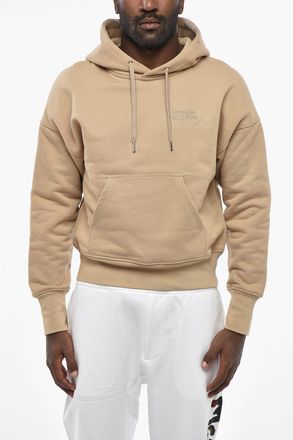Alexander McQueen Brushed Cotton Hoodie with Embroidered Logo Alexander McQueen