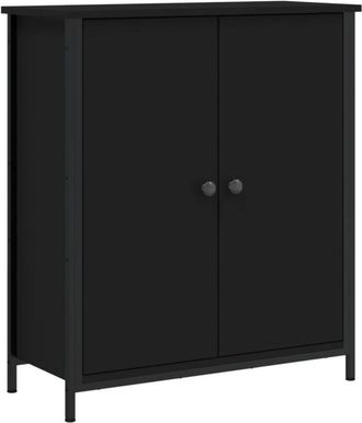 vidaXL Sideboard Black 70x30x80 cm Engineered Wood Vidaxl