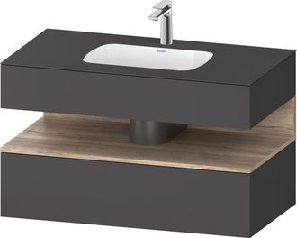 Duravit Qatego Lavabo Encastrado Con Base De Lavabo Consola, - Duravit
