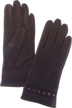 Sofiacashmere Cashmere-Lined Nappa Leather Gloves