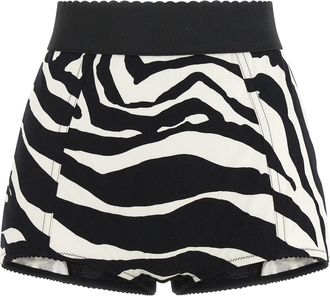Dolce & Gabbana Bicolor Cotton Bermuda Womens Shorts