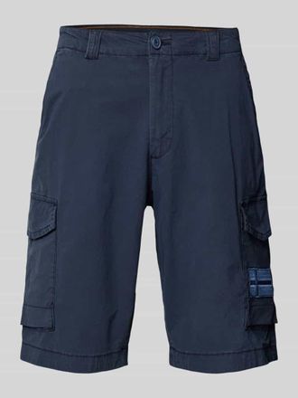 Napapijri Regular Fit Bermudas mit Cargotaschen Modell HORTON in Marine, Gr&ouml;&szlig;e 33