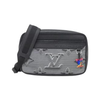 Louis Vuitton Pre-owned 2054 Expandable Messenger Schoudertas - Dames - Pre-owned - Zwart - Maat: ONE Size Leer