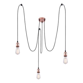 Globo Lighting Lampada A Sospensione - Oliver - Rame - Corda - &Oslash; 12cm - - Globo