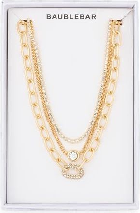 BaubleBar Set of 3 Assorted Chain Necklaces in Gold at Nordstrom Rack
