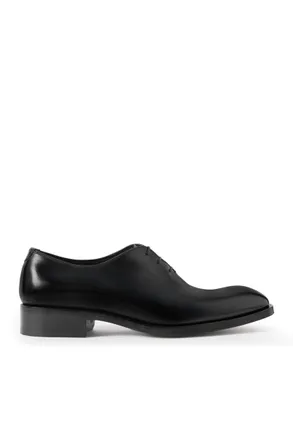 Tom Ford Whole-Cut Glossed-Leather Oxford Shoes